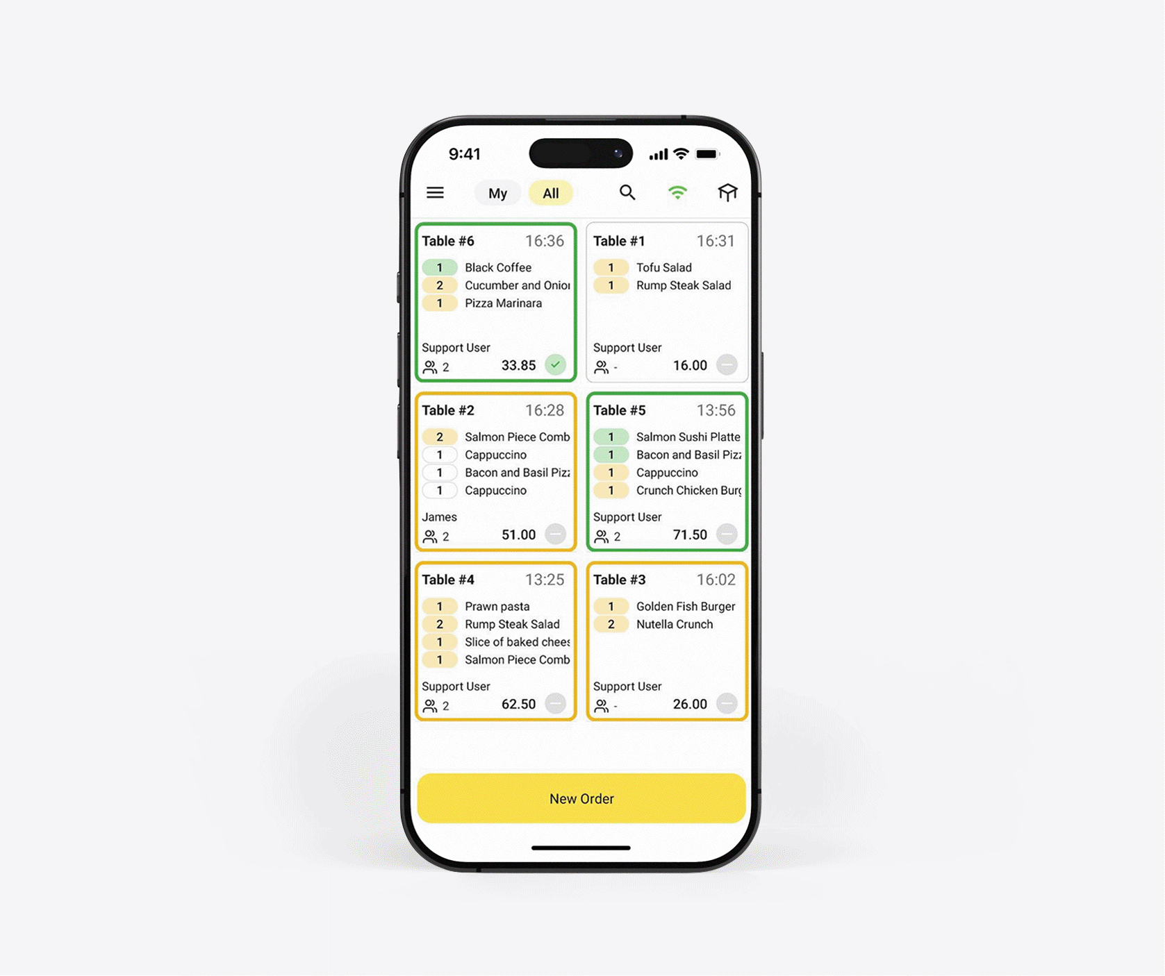 Waiter App gif